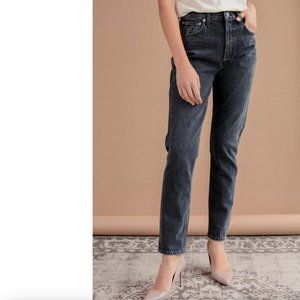 Agolde Jamie High Rise Classic Black Jeans 26